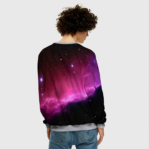 Мужской свитшот Night Nebula / 3D-Меланж – фото 4