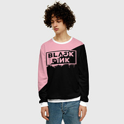 Свитшот мужской BLACKPINK BIG LOGO, цвет: 3D-белый — фото 2