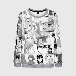 Свитшот мужской Horimiya pattern, цвет: 3D-меланж