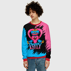 Свитшот мужской GAME POPPY PLAYTIME HAGGY WAGGY AND KISSY MISSY, цвет: 3D-красный — фото 2