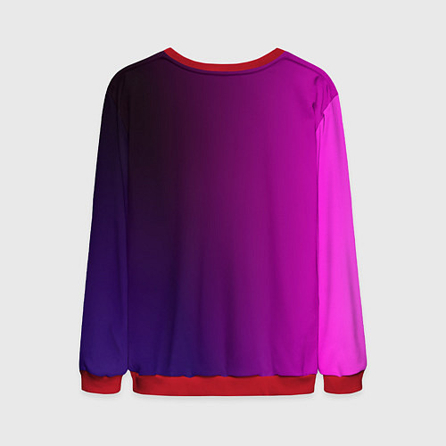 Мужской свитшот VIOLET gradient / 3D-Красный – фото 2