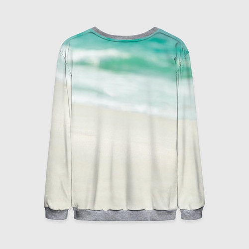 Мужской свитшот Свинка на отдыхе / 3D-Меланж – фото 2