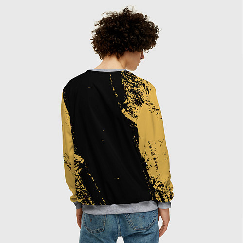 Мужской свитшот Liverpool гранж / 3D-Меланж – фото 4