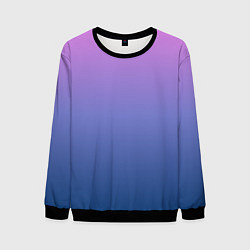Свитшот мужской PINK-BLUE GRADIENT ГРАДИЕНТ, цвет: 3D-черный