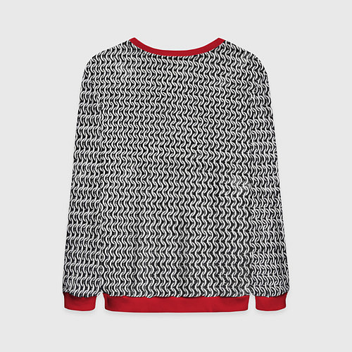 Мужской свитшот Железная кольчуга / 3D-Красный – фото 2