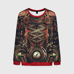 Мужской свитшот Mechanical device in Steampunk Retro style