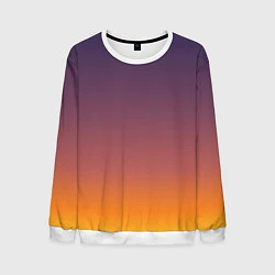 Свитшот мужской Sunset Gradient, цвет: 3D-белый