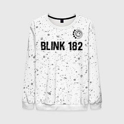 Свитшот мужской Blink 182 Glitch на светлом фоне, цвет: 3D-белый