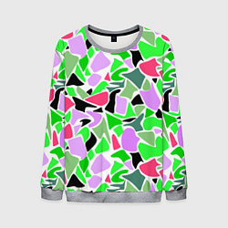 Мужской свитшот Abstract pattern green pink spots