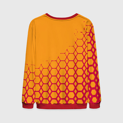 Мужской свитшот Рома соты / 3D-Красный – фото 2
