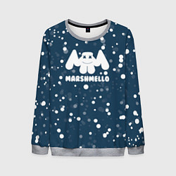 Свитшот мужской Marshmello крапинки, цвет: 3D-меланж