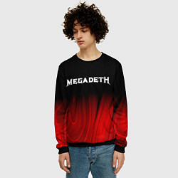 Свитшот мужской Megadeth Red Plasma, цвет: 3D-черный — фото 2