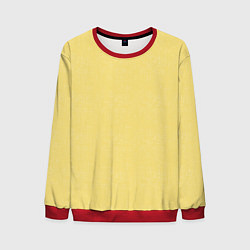 Мужской свитшот Текстурированный лимонно-желтый однотонный