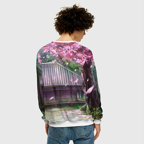 Мужской свитшот Кагуя - Синомия Love is war Госпожа / 3D-Белый – фото 4