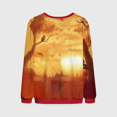 Мужской свитшот Hello Neighbor Привет сосед Сосед с лопатой / 3D-Красный – фото 2