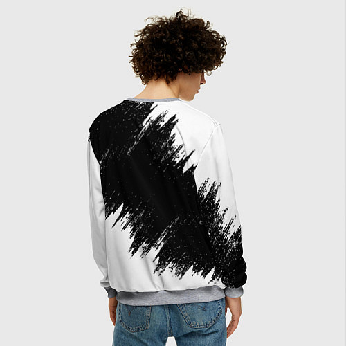 Мужской свитшот Костян офигенный как ни крути / 3D-Меланж – фото 4