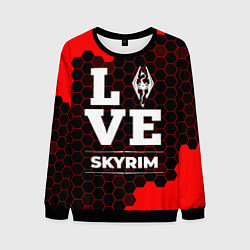 Свитшот мужской Skyrim Love Классика, цвет: 3D-черный
