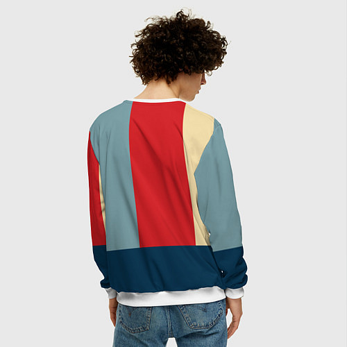 Мужской свитшот YES WE CAN T / 3D-Белый – фото 4