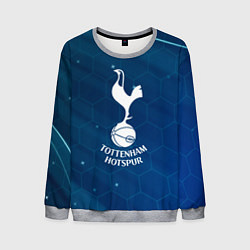 Свитшот мужской Tottenham hotspur Соты абстракция, цвет: 3D-меланж