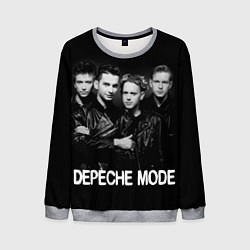 Свитшот мужской Depeche Mode - black & white portrait, цвет: 3D-меланж