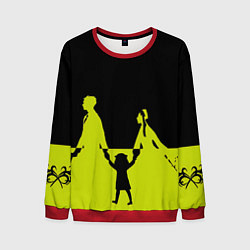 Свитшот мужской Семья шпиона Black&Yellow, цвет: 3D-красный