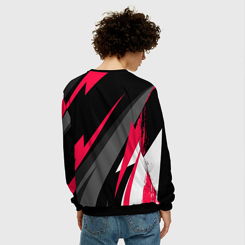 Мужской свитшот BMW fast lines / 3D-Черный – фото 4