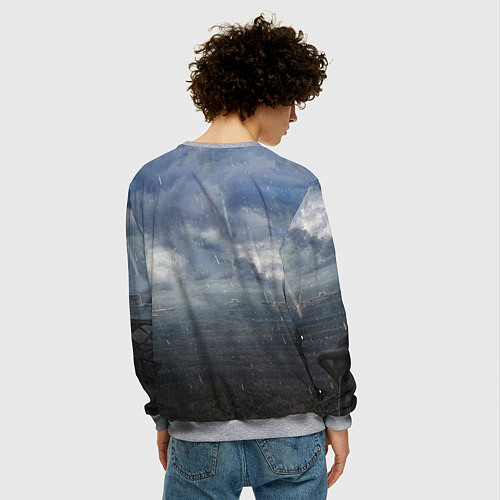 Мужской свитшот STALKER Вертолёт Над Зоной / 3D-Меланж – фото 4