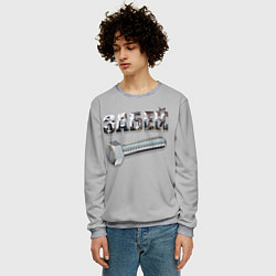 Свитшот мужской Забей болт, цвет: 3D-меланж — фото 2