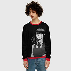 Свитшот мужской Человек-бензопила : Аса Митака, цвет: 3D-красный — фото 2