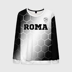 Мужской свитшот Roma sport на светлом фоне: символ сверху