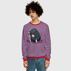 Свитшот мужской Маленький крот, цвет: 3D-красный — фото 2
