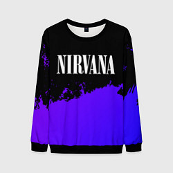 Мужской свитшот Nirvana purple grunge