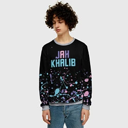 Свитшот мужской Jah Khalib - краска, цвет: 3D-меланж — фото 2