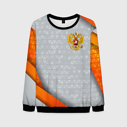 Свитшот мужской Orange & silver Russia, цвет: 3D-черный