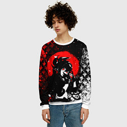 Свитшот мужской Куки шинобу - Мрачный Геншин, цвет: 3D-белый — фото 2