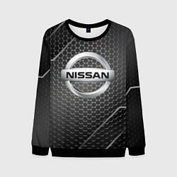 Свитшот мужской Nissan метал карбон, цвет: 3D-черный