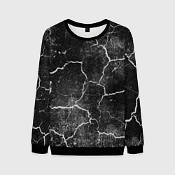 Свитшот мужской Трещины инверсия, цвет: 3D-черный