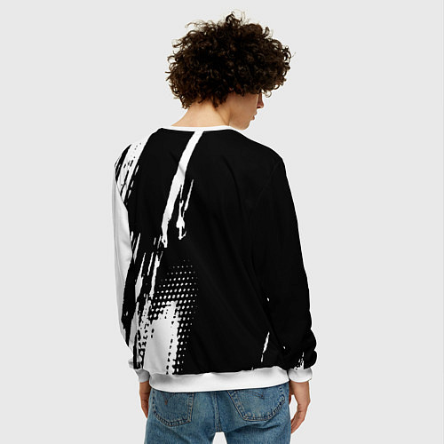 Мужской свитшот Control Logo / 3D-Белый – фото 4