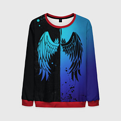 Свитшот мужской Крылья инь янь, цвет: 3D-красный