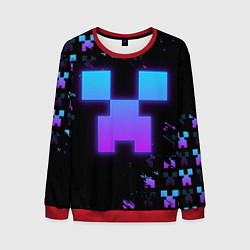 Свитшот мужской Minecraft градиент, цвет: 3D-красный