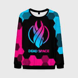 Свитшот мужской Dead Space - neon gradient, цвет: 3D-черный