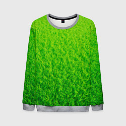 Свитшот мужской Трава зеленая, цвет: 3D-меланж