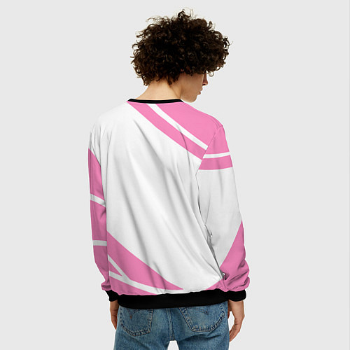 Мужской свитшот Adele - абстракция / 3D-Черный – фото 4