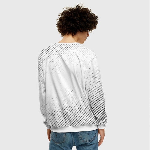 Мужской свитшот Destiny с потертостями на светлом фоне / 3D-Белый – фото 4