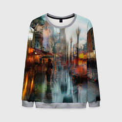Свитшот мужской В Питере дождь, цвет: 3D-меланж
