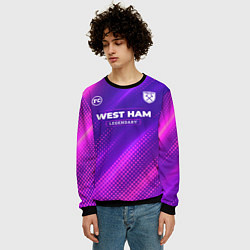 Свитшот мужской West Ham legendary sport grunge, цвет: 3D-черный — фото 2