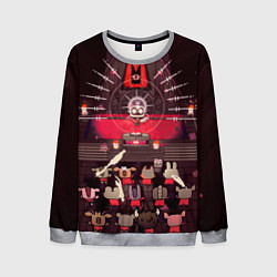 Свитшот мужской Cult of the Lamb - Обряд, цвет: 3D-меланж