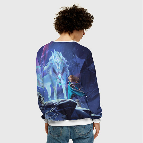 Мужской свитшот Новая личность Кристал Мэйдн / 3D-Белый – фото 4