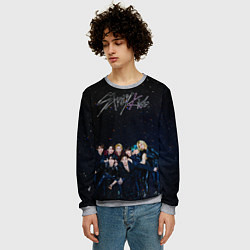 Свитшот мужской Stray Kids boy band, цвет: 3D-меланж — фото 2
