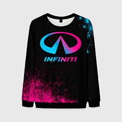 Свитшот мужской Infiniti - neon gradient, цвет: 3D-черный